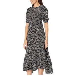 Free people black and white floral dress